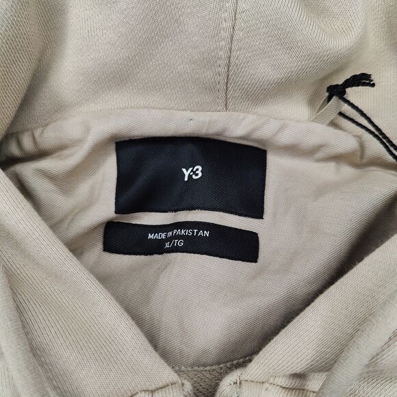 New Adidas Y-3 French Terry Zip Hoodie Size XL Tan IV5618 Yohji Yamamoto - Picture 3 of 7